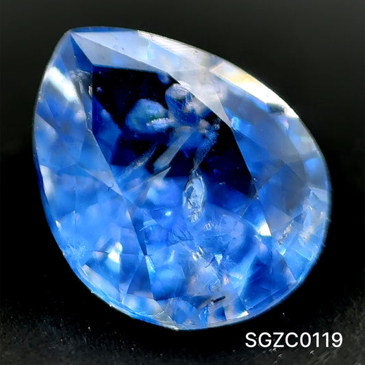 ZAFIRO CORTE PERA 1.62 CTS