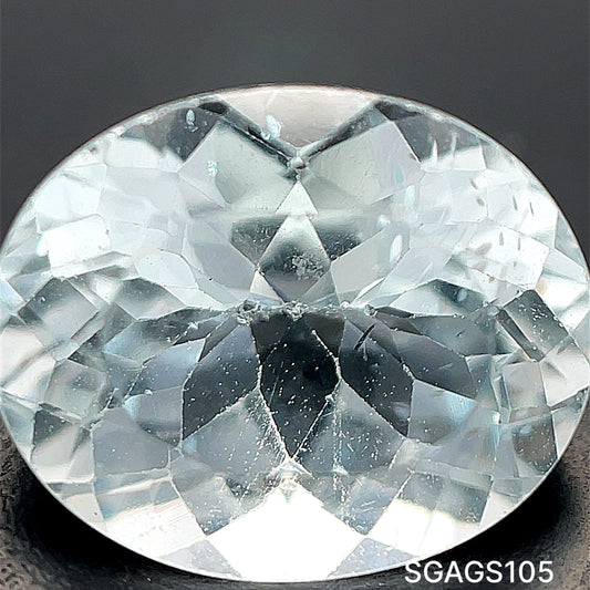 AGUAMARINA CORTE OVAL 4.12 CT