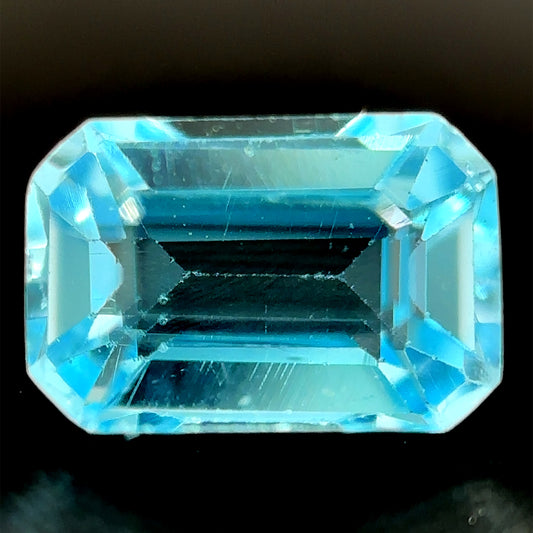 TOPACIO SKY BLUE CORTE ESMERALDA 6X4 MM