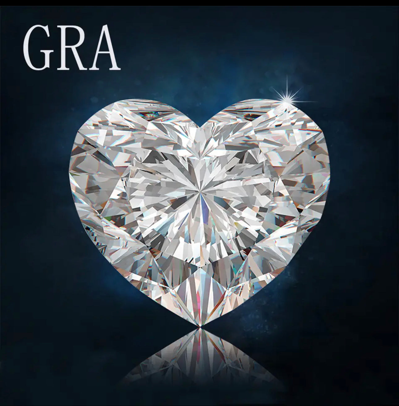 MOISSANITA CORTE CORAZÓN 0.50 CT