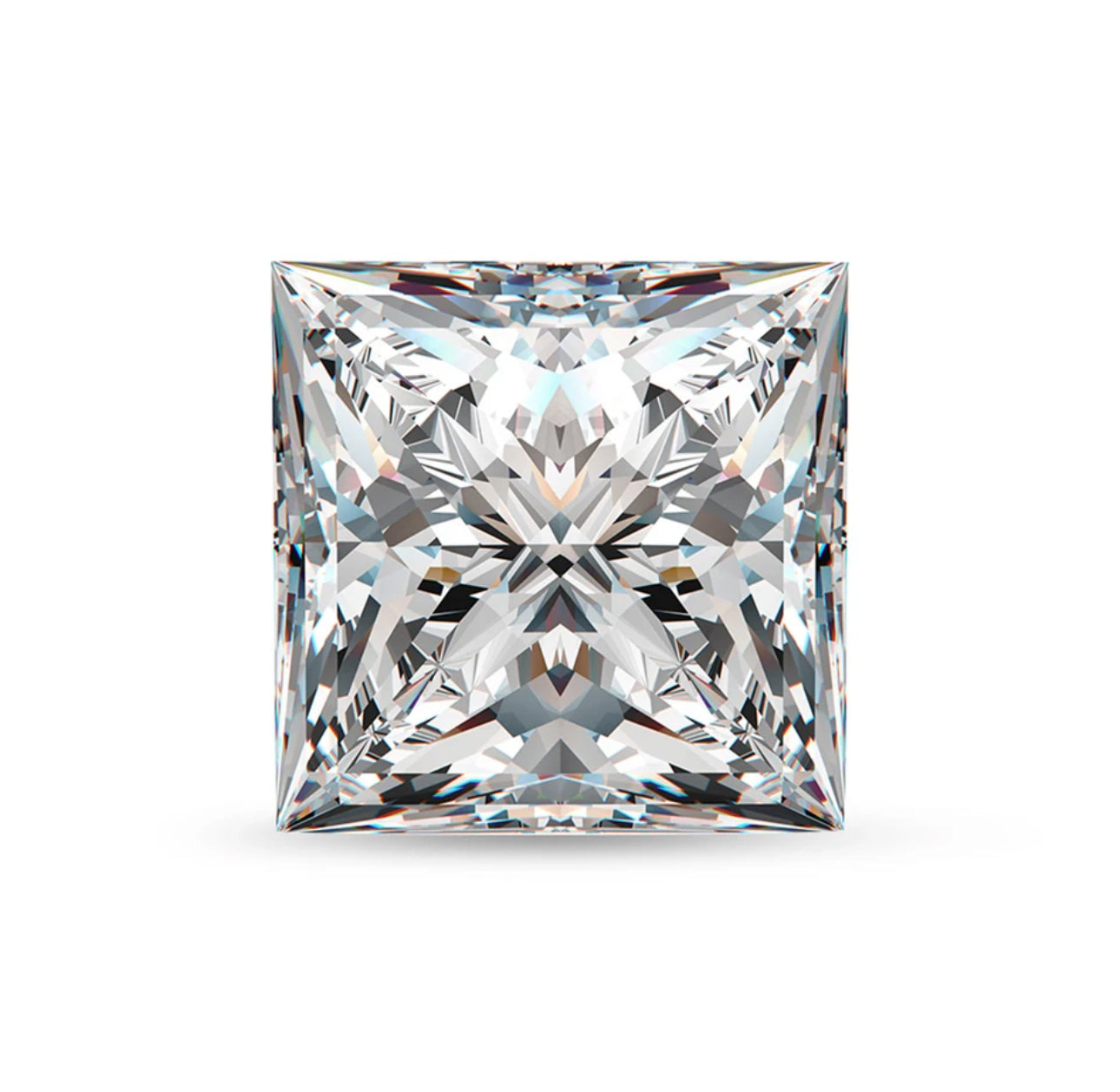 MOISSANITA GRA CORTE PRINCESS 0.50CT