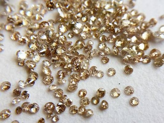 DIAMANTE NATURAL COLOR CHAMPAGNE CORTE BRILLANTE