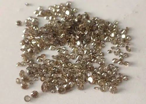 DIAMANTE NATURAL COLOR CHAMPAGNE CORTE BRILLANTE