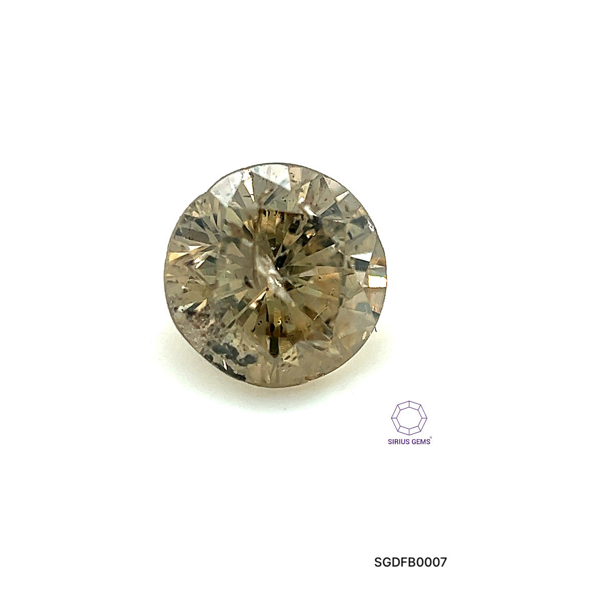 DIAMANTE FANCY BROWN REDONDO 0.63 CTS