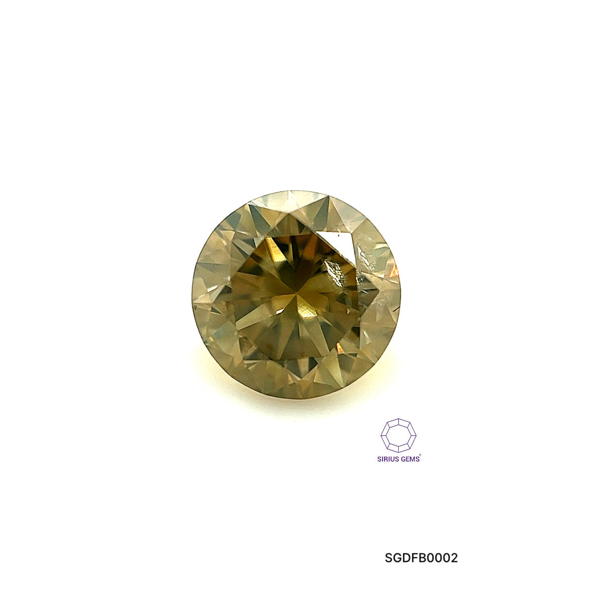 DIAMANTE FANCY BROWN REDONDO 0.675 CTS