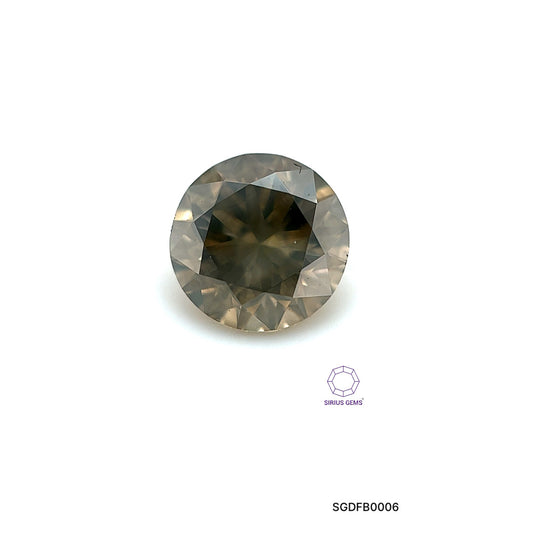 DIAMANTE FANCY BROWN REDONDO 0.815 CTS