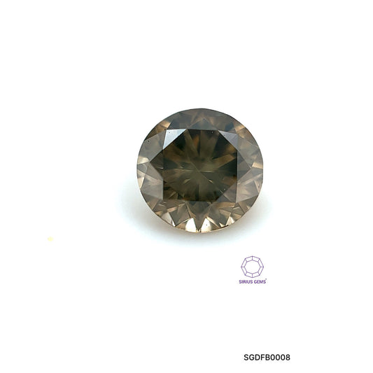 DIAMANTE FANCY BROWN REDONDO 0.735 CTS