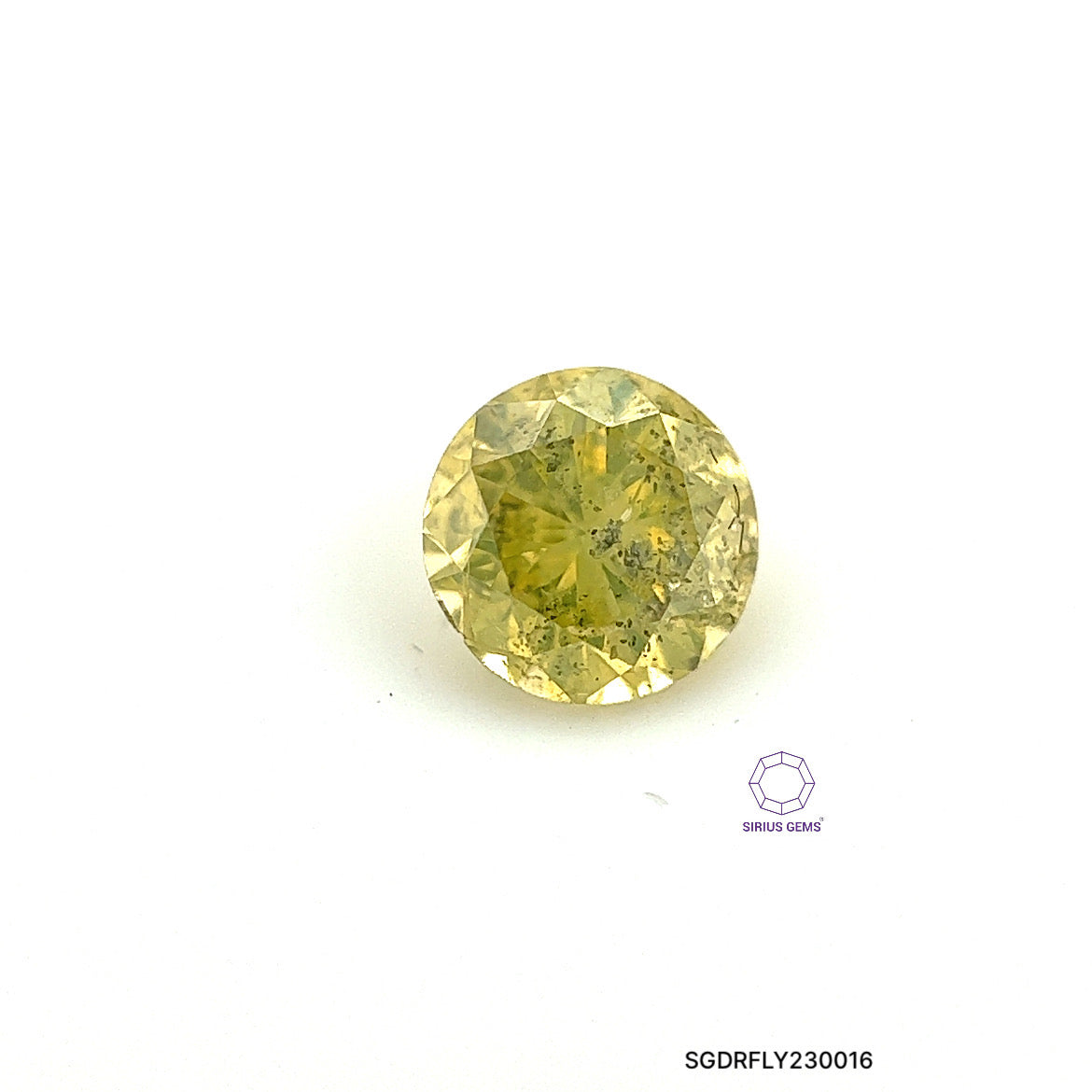 DIAMANTE FANCY LIGHT YELLOW CORTE BRILLANTE 0.36 CTS