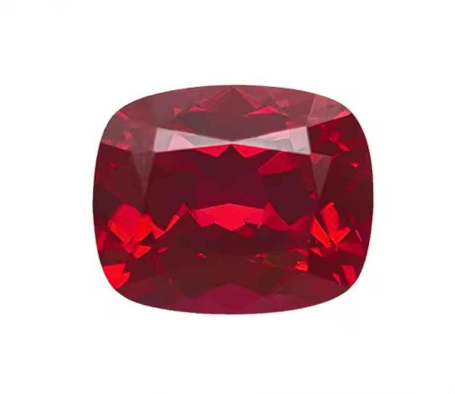 RUBÍ LAB GROWN CUSHION ALARGADO 1.27  CT AGL